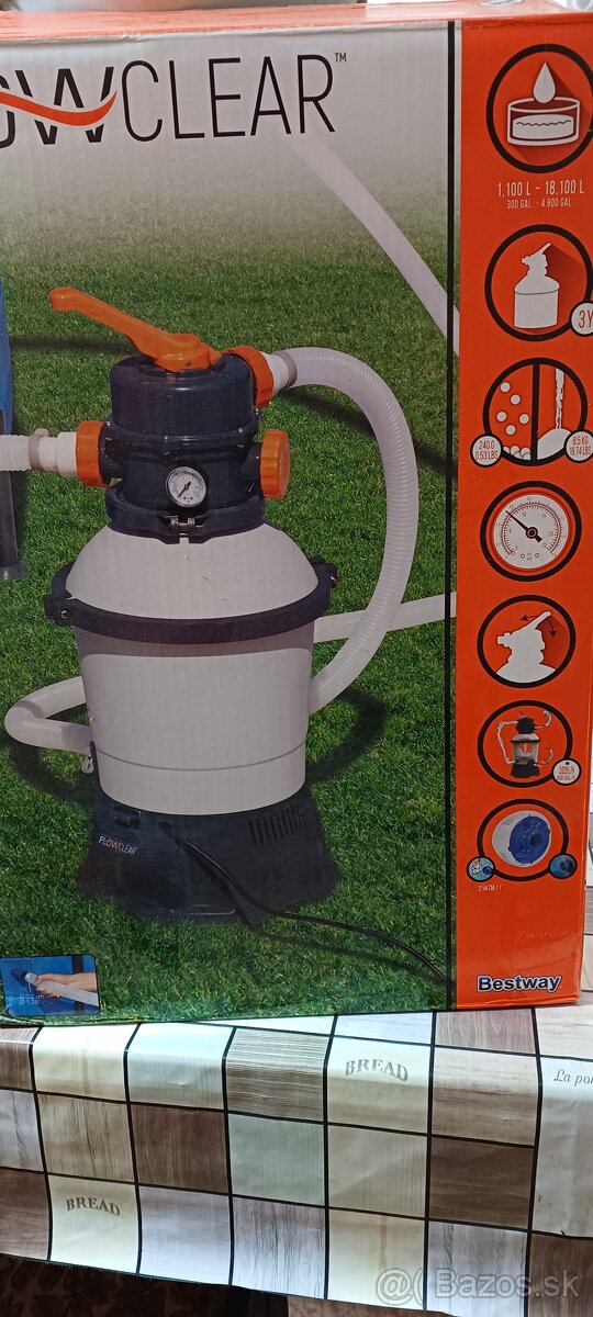 Piesková filtrácia pre bazény Bestway + piesok