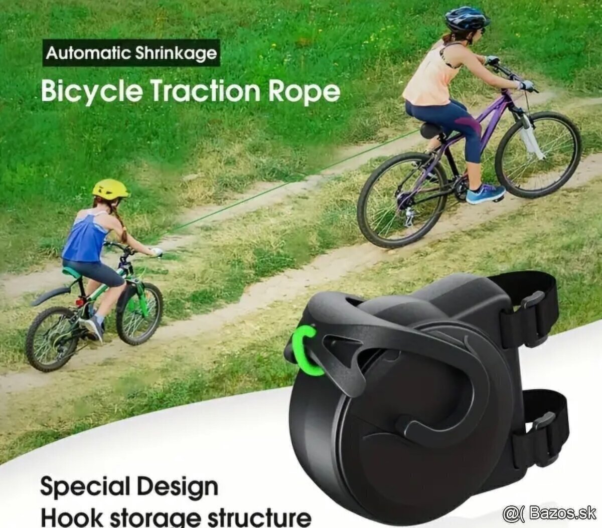Pomôcka na bicyklovanie, ťažné lano Nové