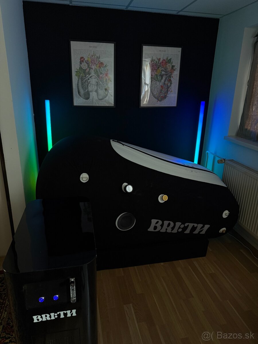 Hyperbarická komora HBOT 1.5 ATA (aj 1.3 ATA), O₂ 0–10 L/min