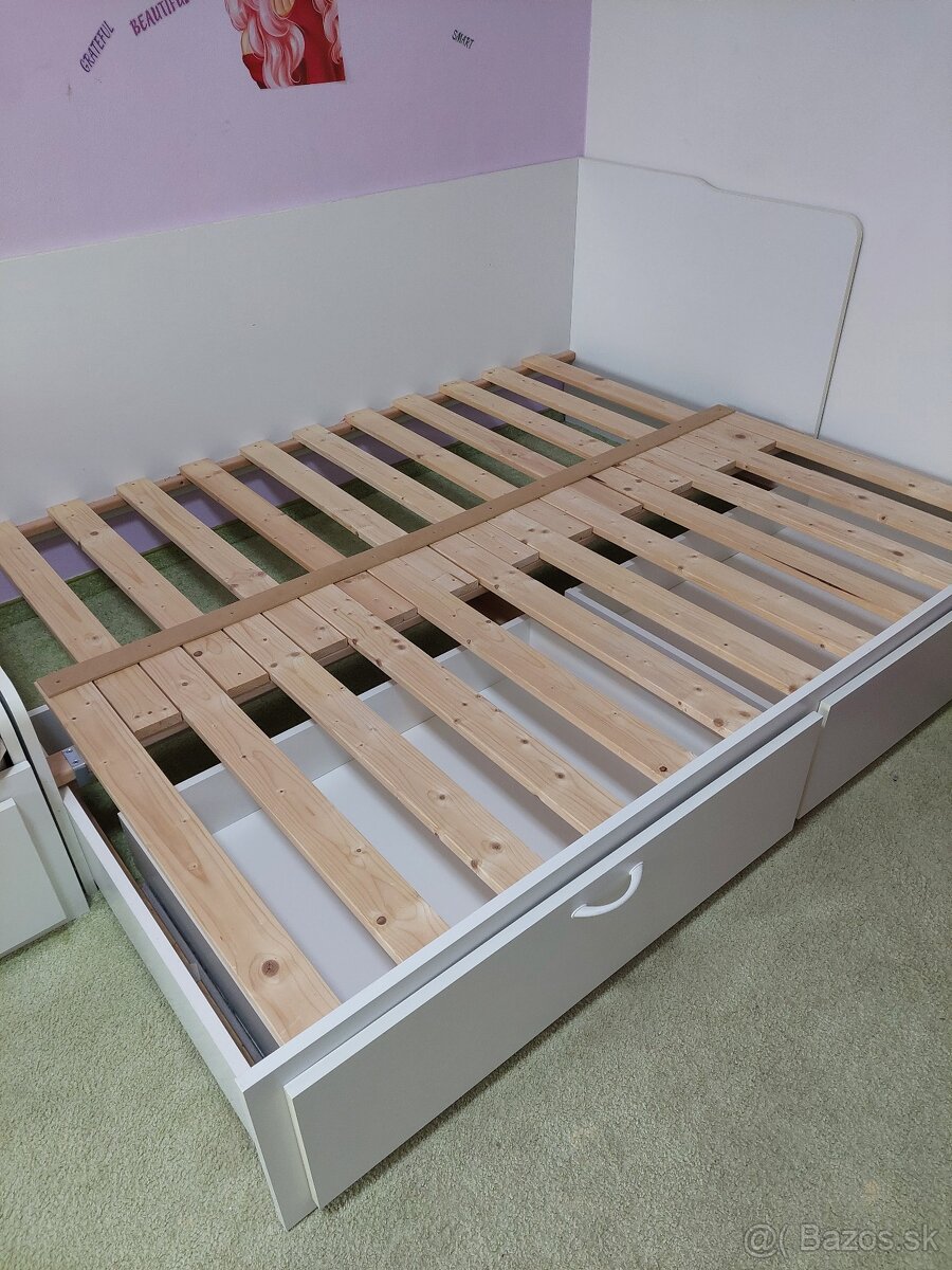 Rozťahovacia posteľ 90x200 na 180x200