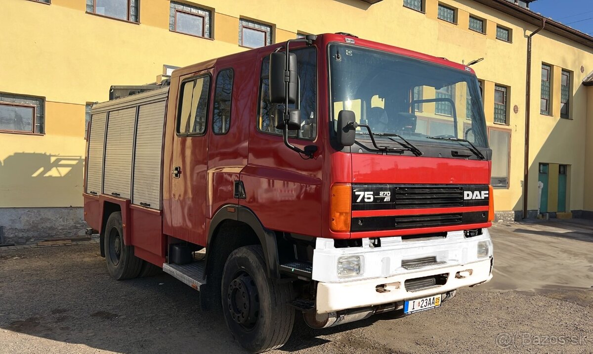 Predáme hasičské vozidlo DAF 75.270 ATI, 4x4
