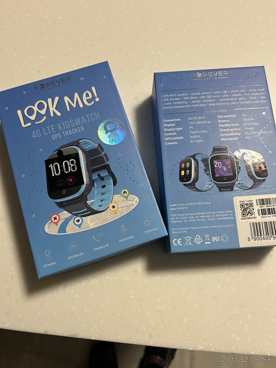 Smartwatch GPS, Wifi,4G Forever KV 500 modré