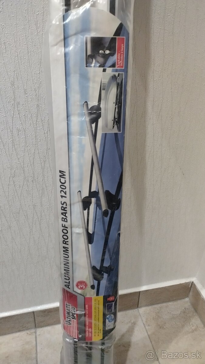 Hliníkový strešný nosič 120 cm