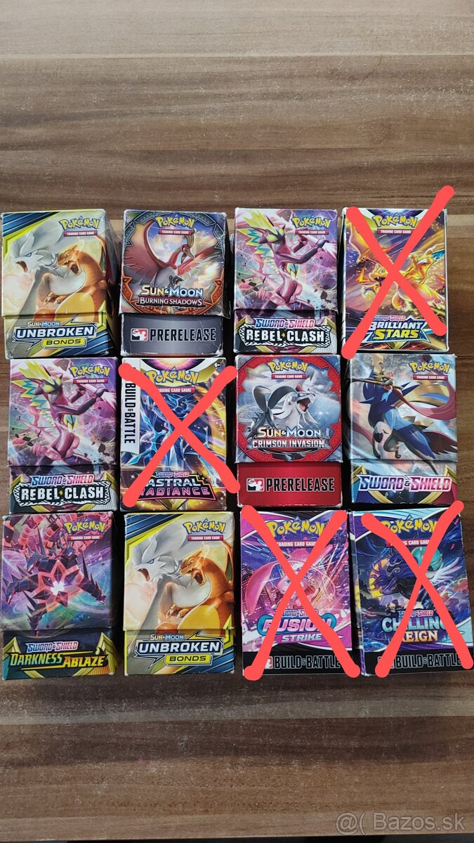 Predám original Pokemon karty 150ks