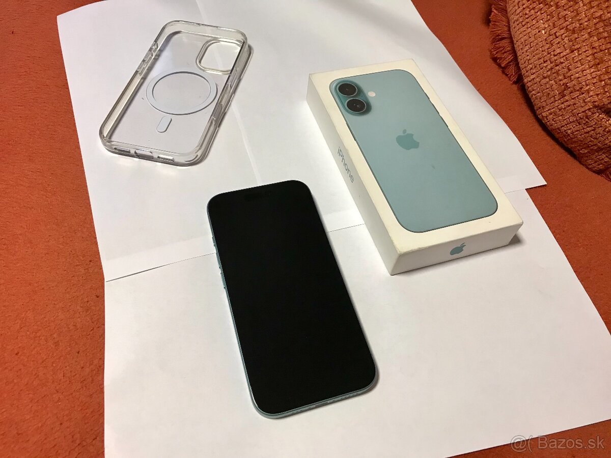 Predám Iphone 16 128gb, batéria 100%