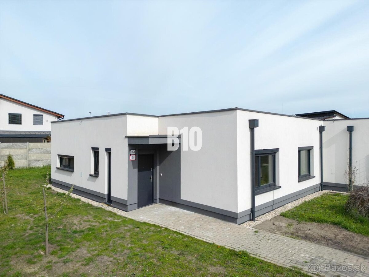 NA PREDAJ 4-IZBOVÝ TEHLOVÝ BUNGALOV (5-ROČNÁ NOVOSTAVBA) V K