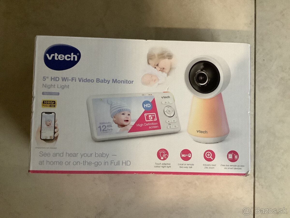 predám úplne nový baby monitor Vtech RM5756HD 5”