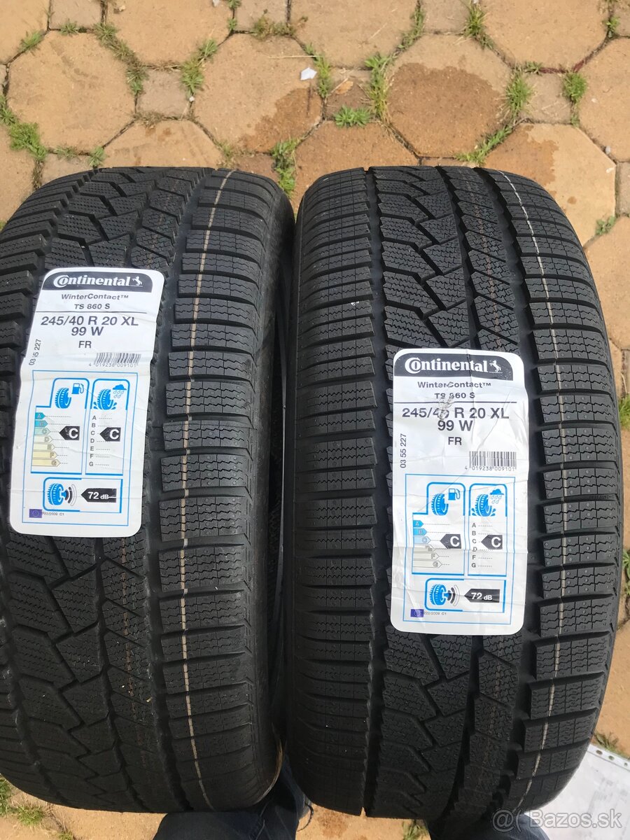 245/40r20 nove2x Contin99w xl fr conti ts 860 s