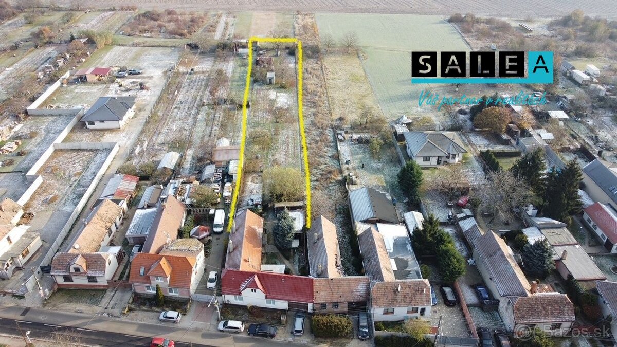 Skvelá investičná príležitosť Pozemok s rozlohou až 2142 m2