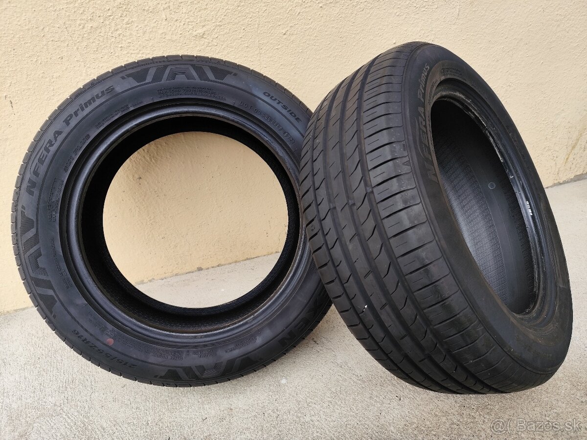 Letné pneumatiky 215/55 R16 - 2ks