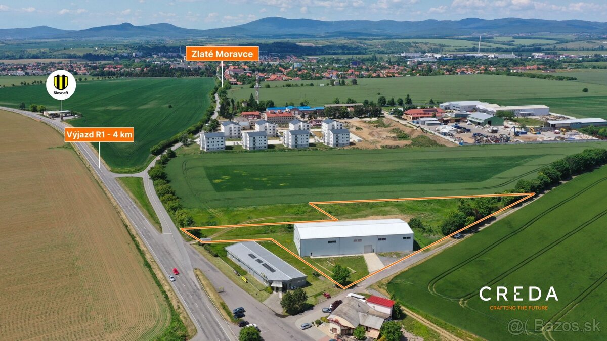 CREDA | predaj skladová hala s administratívou, Zlaté Morav