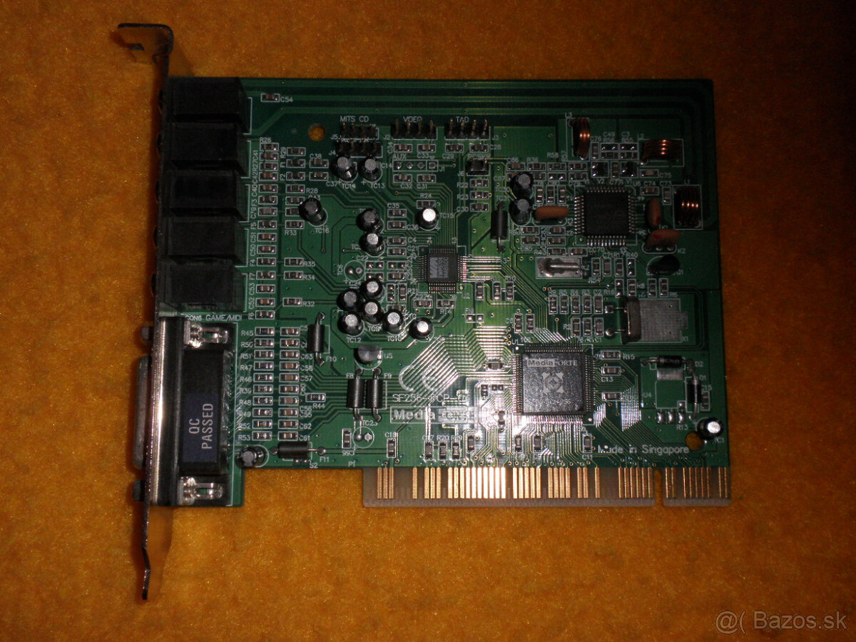 Zvuková karta + radio MediaForte SF256-PCP-04 PCI