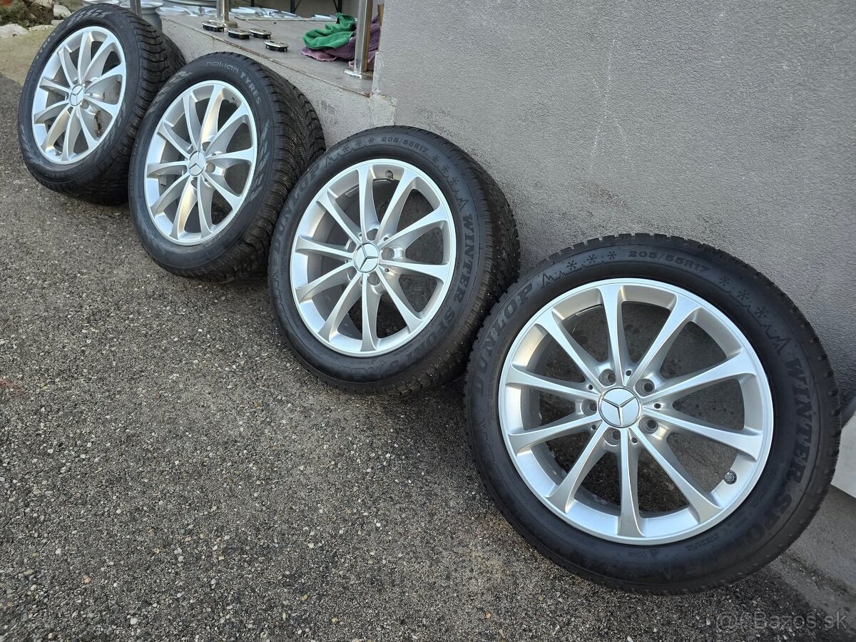 Zimne kolesa Mercedes A,B,CLA 5x112 r17 205/55 r17 C118