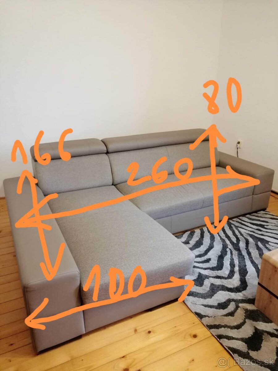 Rohová sedacia súprava