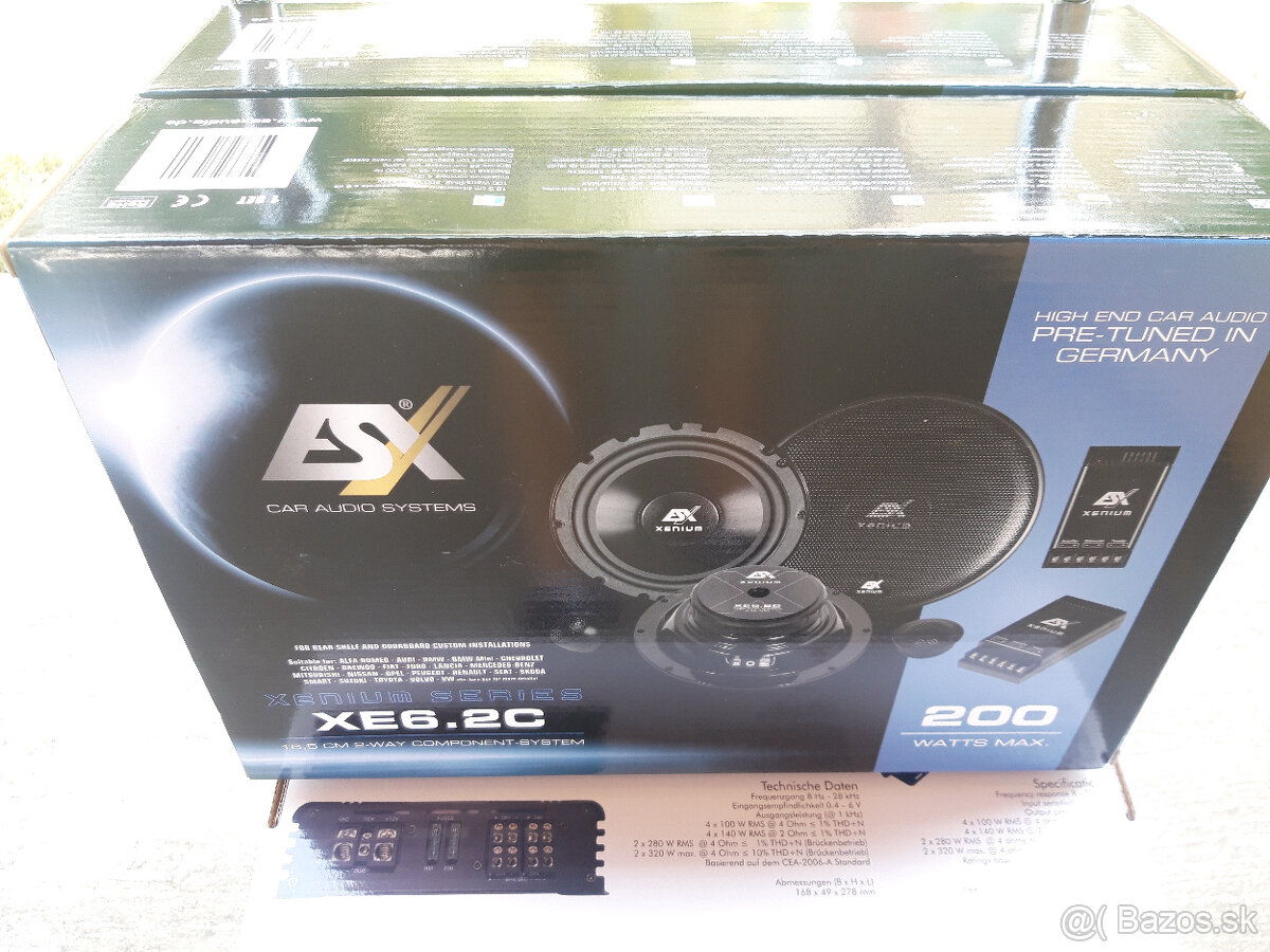 PRÉMIOVÝ ZOS. 4x100WRMS + KOMPÁ 4x100WRMS (2 SADY)