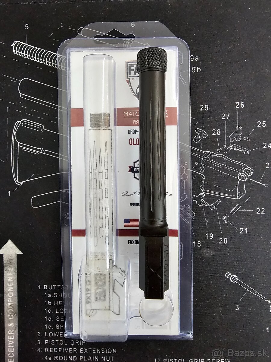 hlaveň Faxon Match Series pre Glock 17 gen 1-4 Flame Fluted
