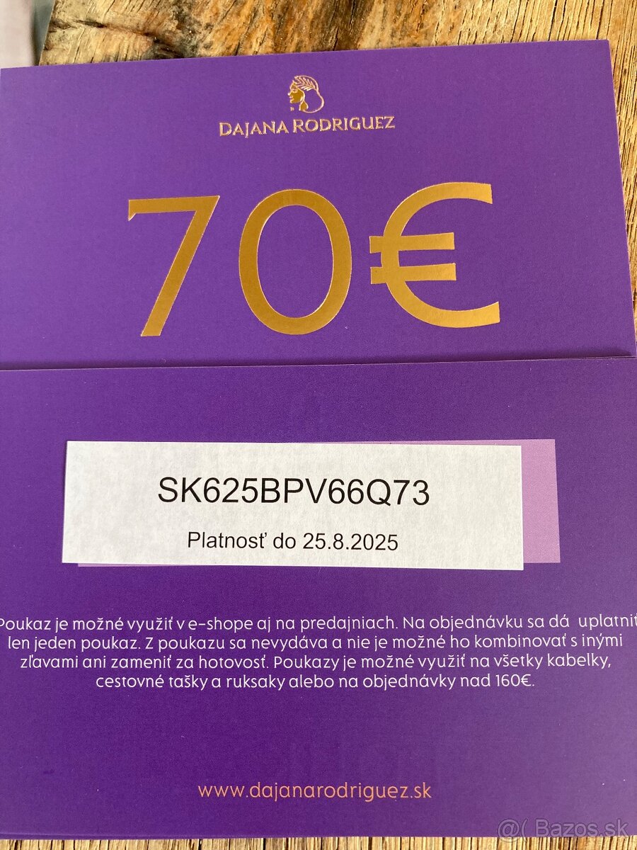 Dajana Rodriguez zľavový poukaz