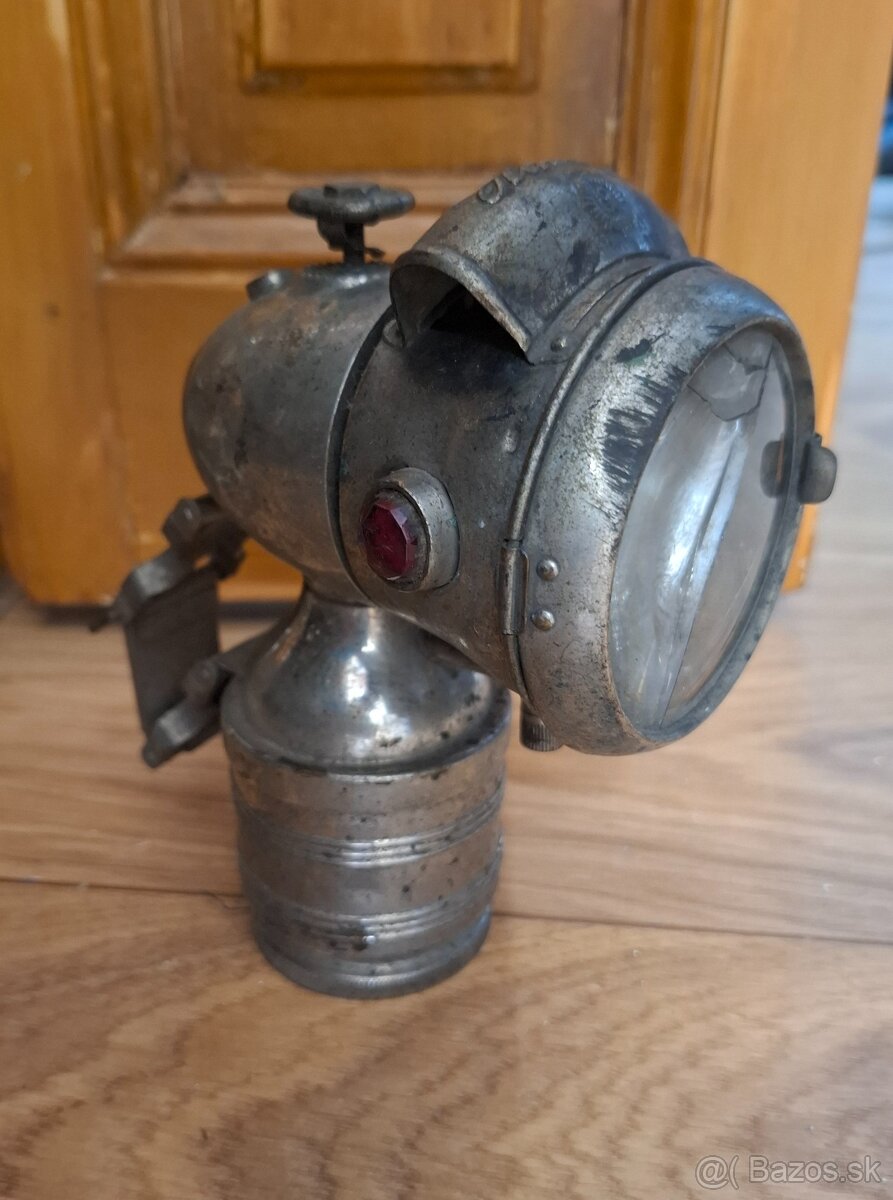 Karbidova lampa na bicykel Hasag