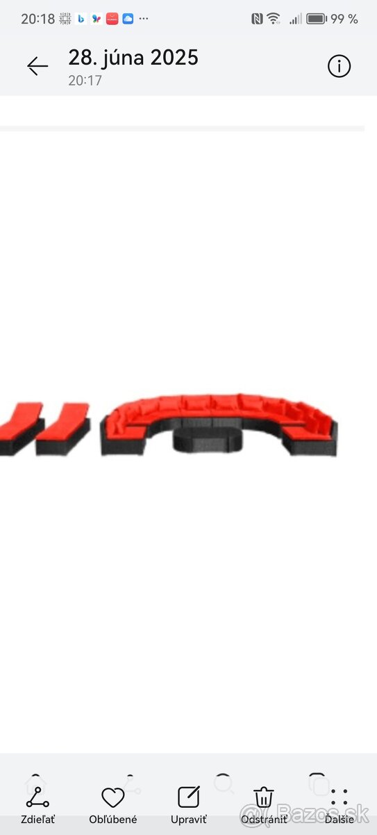 Sedacia ratanová zostava