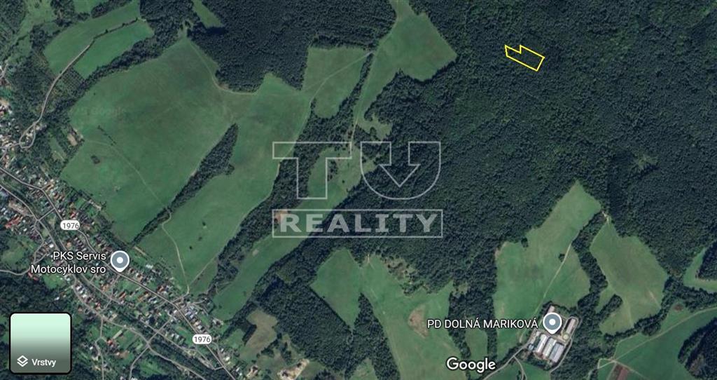 Lesný pozemok v obci Hatné