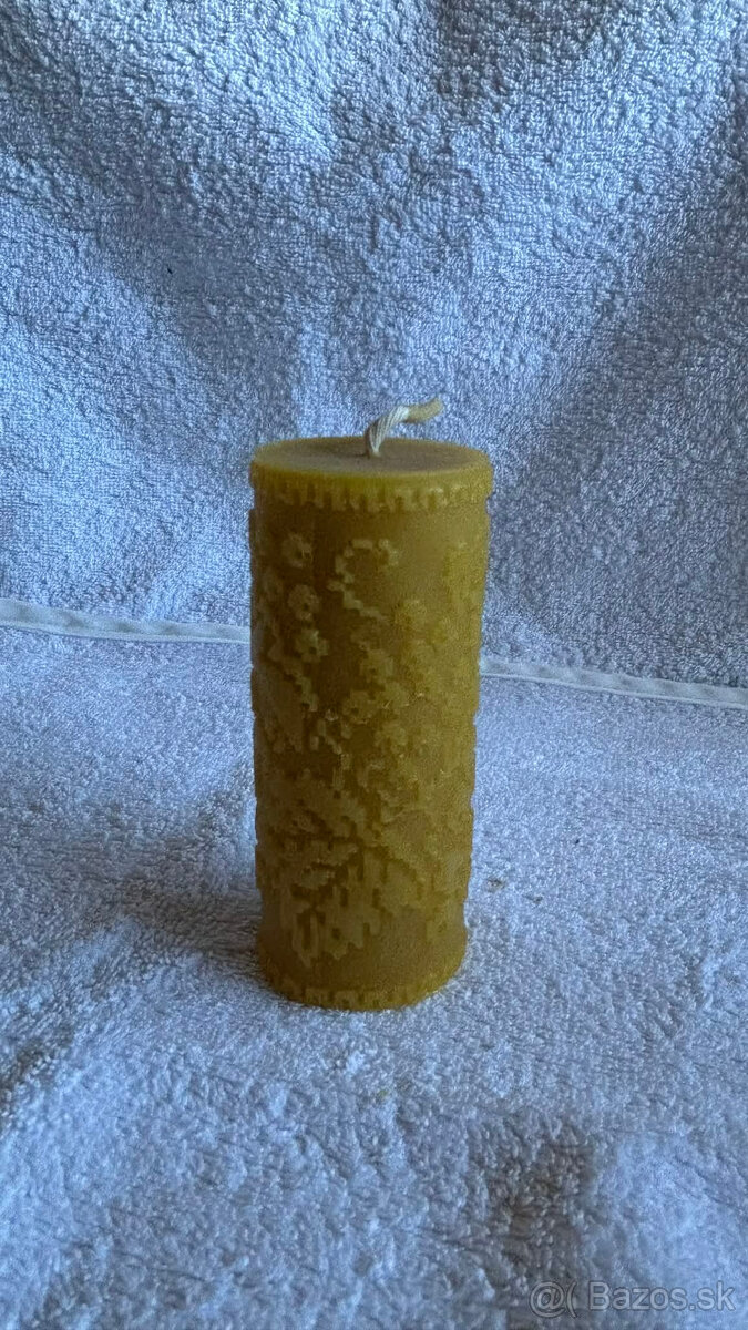 voskové sviečky - dekorácie