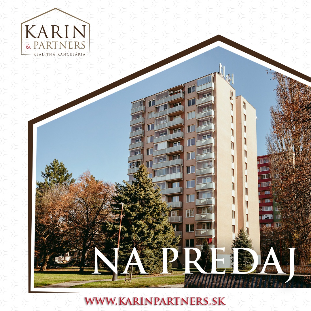 3i byt s dvoma balkónmi v blízkosti centra mesta Senica