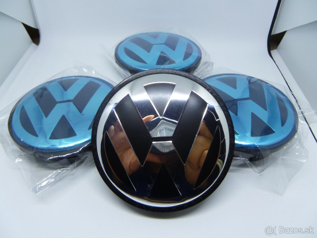 Nové stredové krytky (pukličky) kolies VW- 56,65,70, 76 mm
