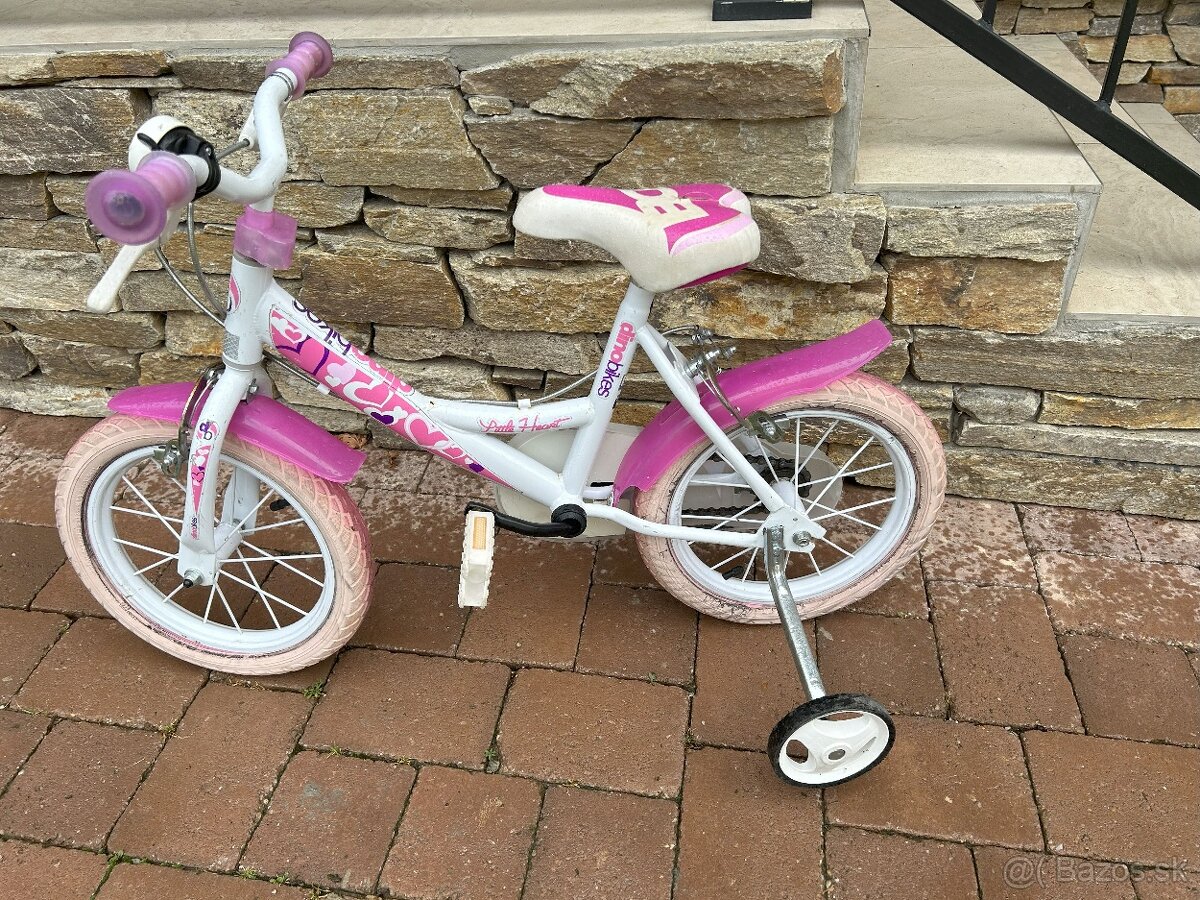 Detský dievčenský bicykel