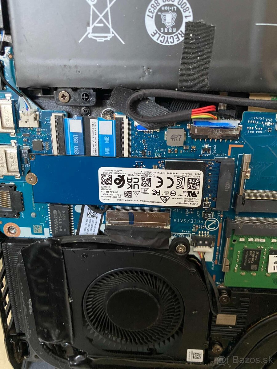 Predám ssd kbg40znv512g kioxia m2 nwmi ssd 2280 512 gb