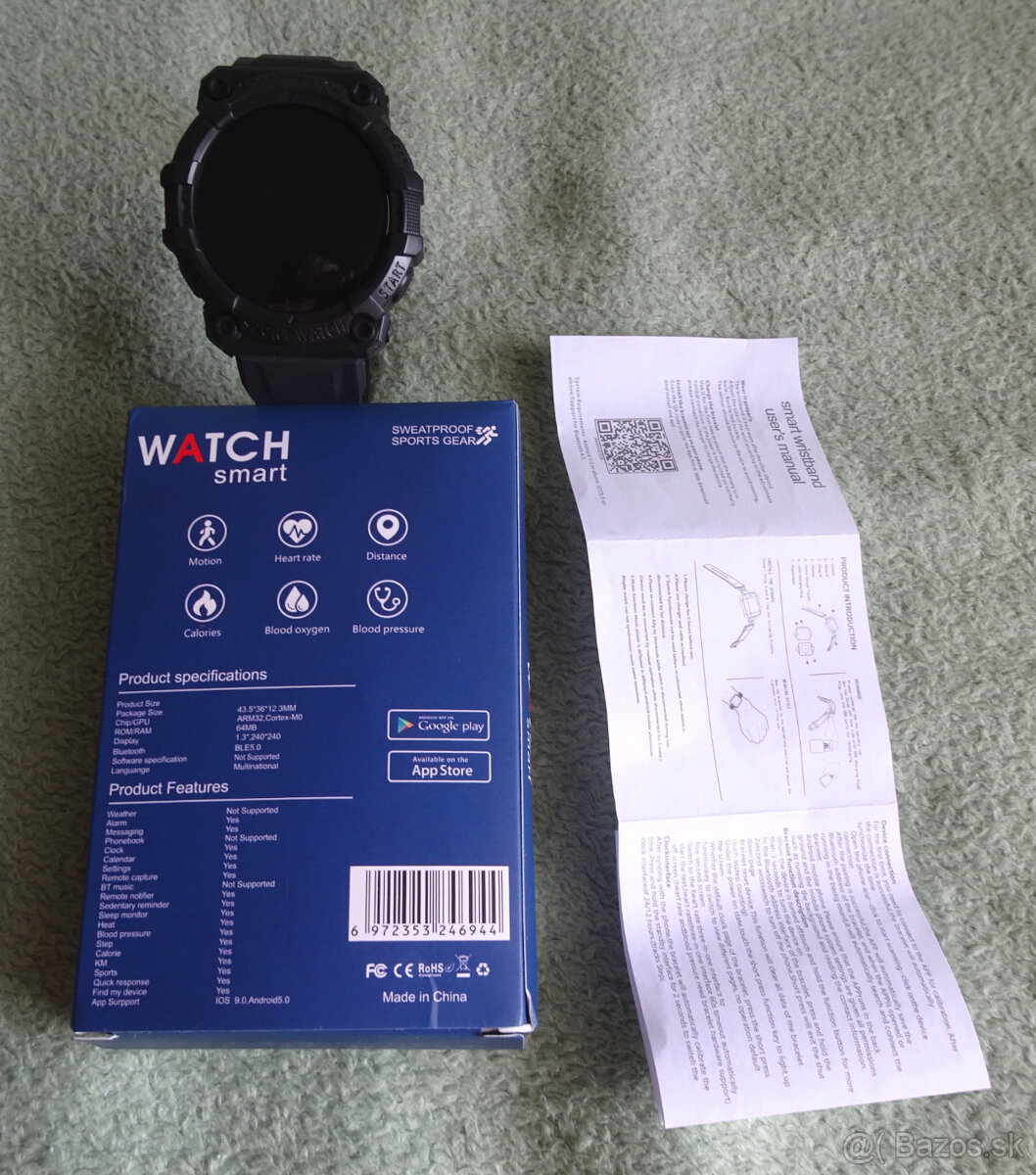 Predám športové vodotesne hodinky WATCH SMART