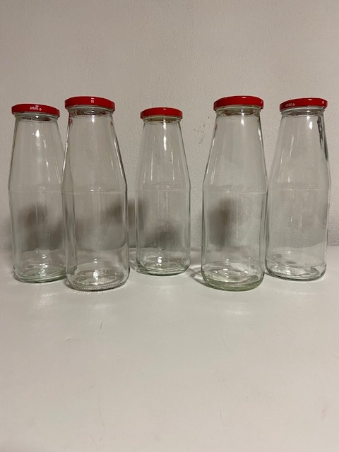 Fľaša zaváracia na ovocné šťavy, džús, mušt, sirup s viečkom