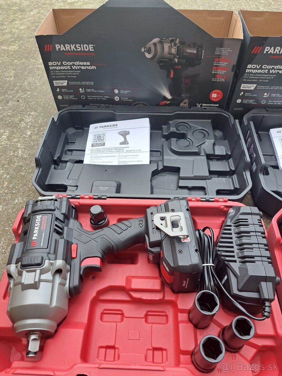 Parkside rázový aku uťahovák Performance
