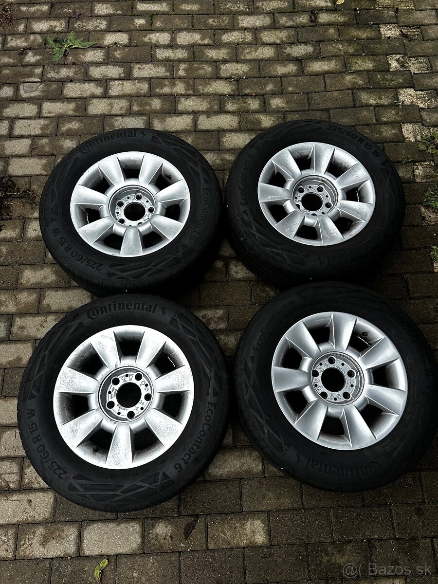 Predám elektrony BMW 5x120 + letné pneu 225/60 r15