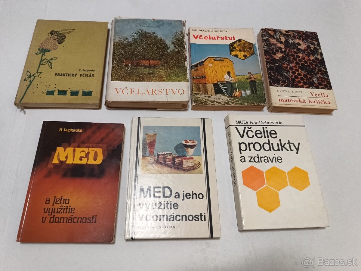 knihy o včelách, včelárstve, mede