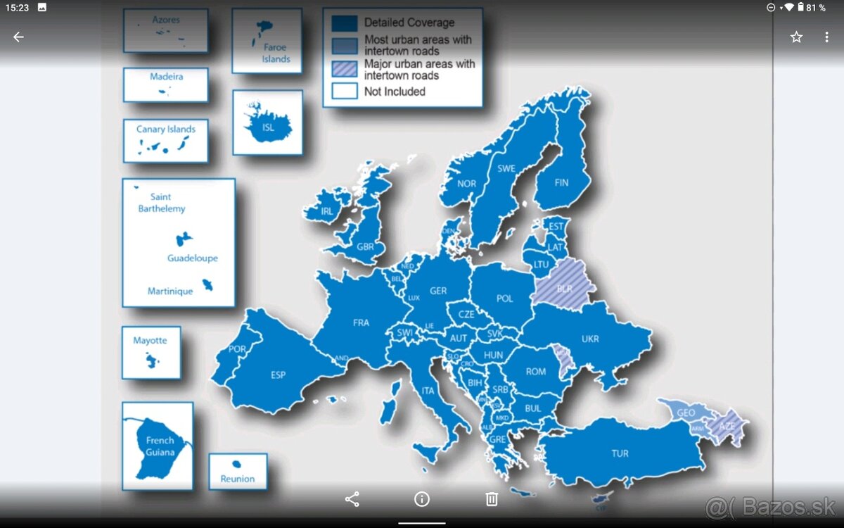 GARMIN NÜVI PRE stare modely 200 a ine MAPY EUROPY 2027.10