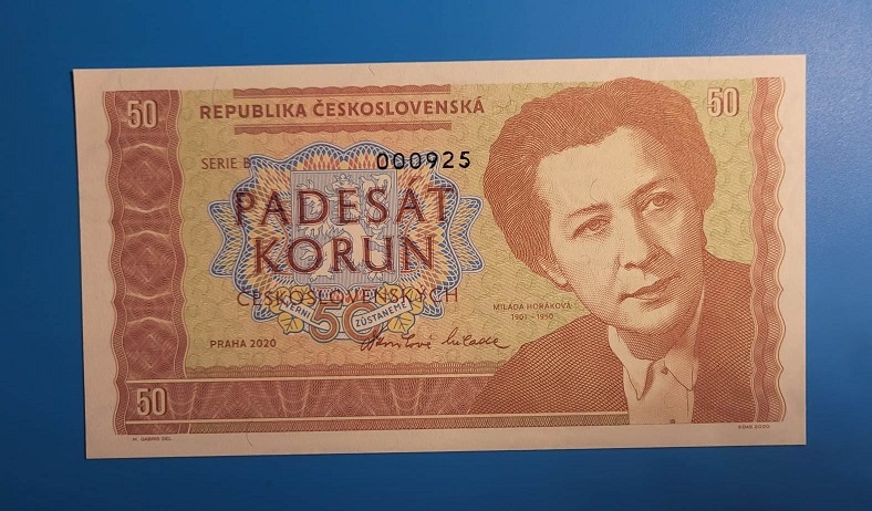 50 korun, Milada horáková, Gabriš