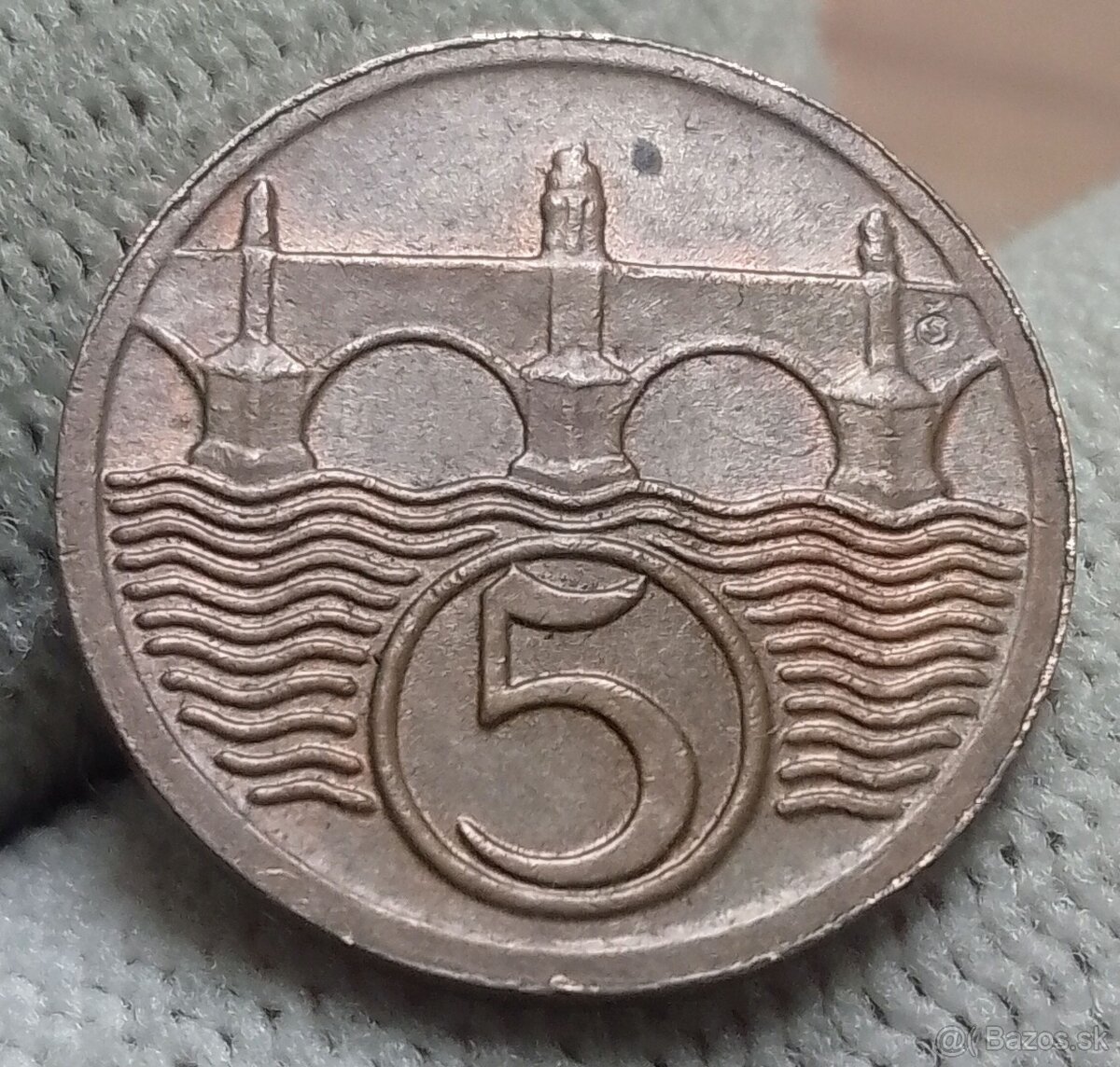 Československé meď.5 haliere.