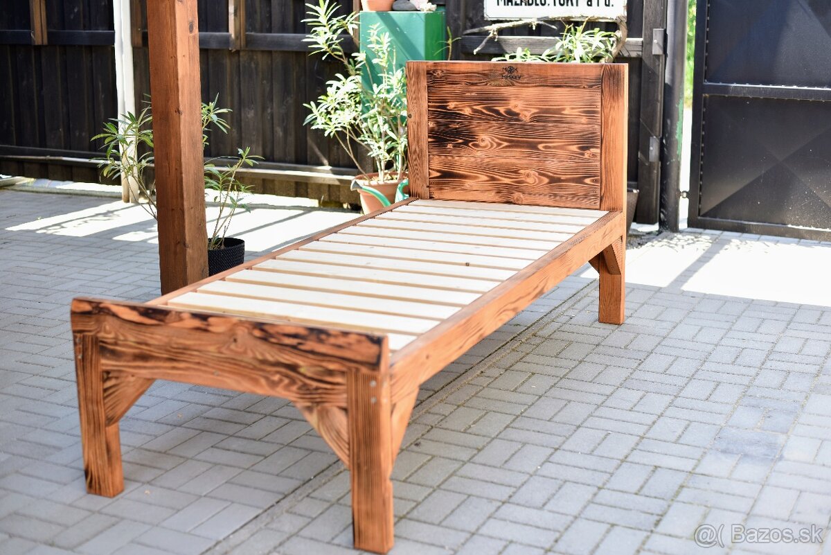 Predám 2 ks drevené postele 200x90 cm - NOVÉ