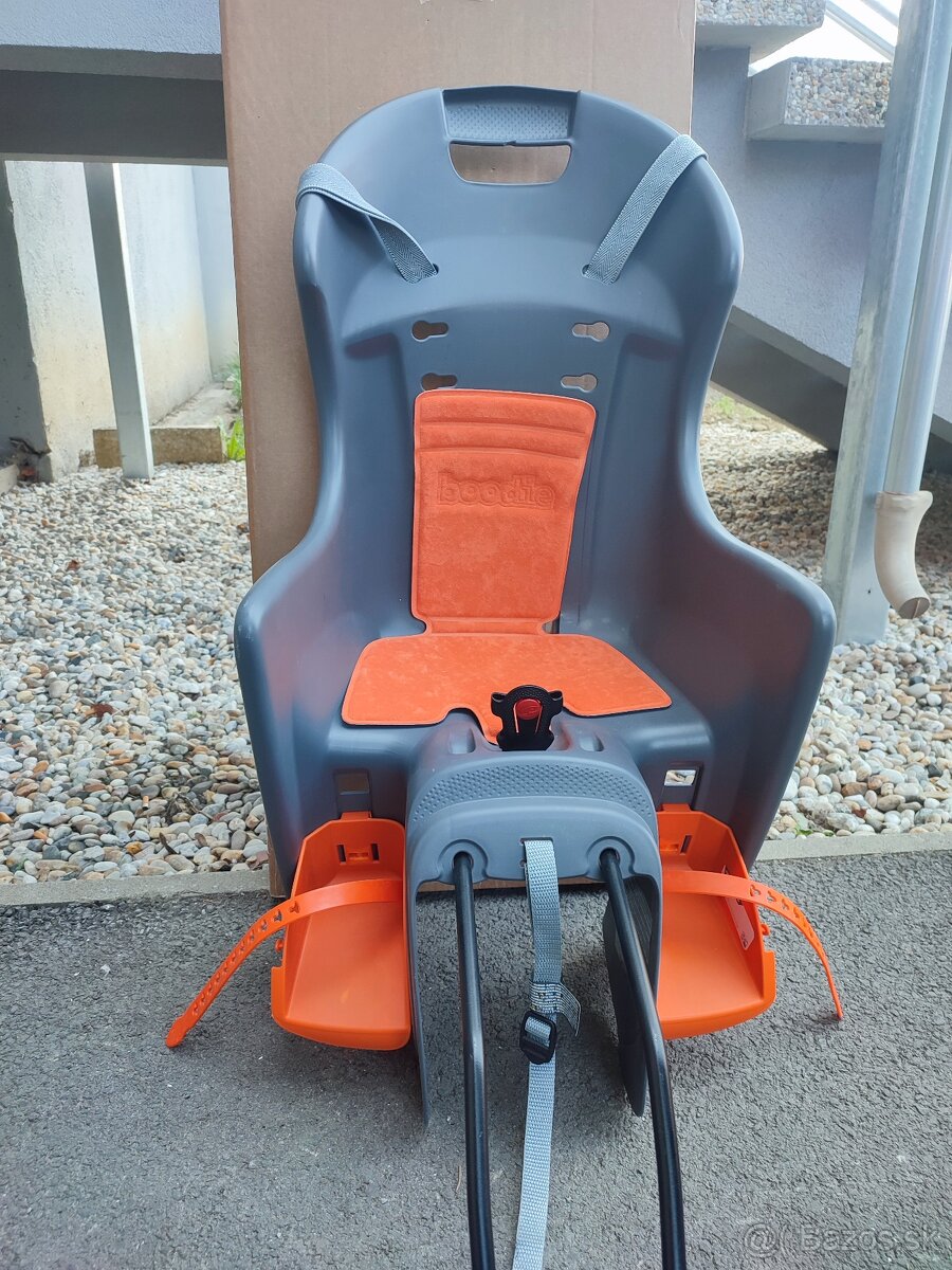 Zadná detská sedačka na bicykel