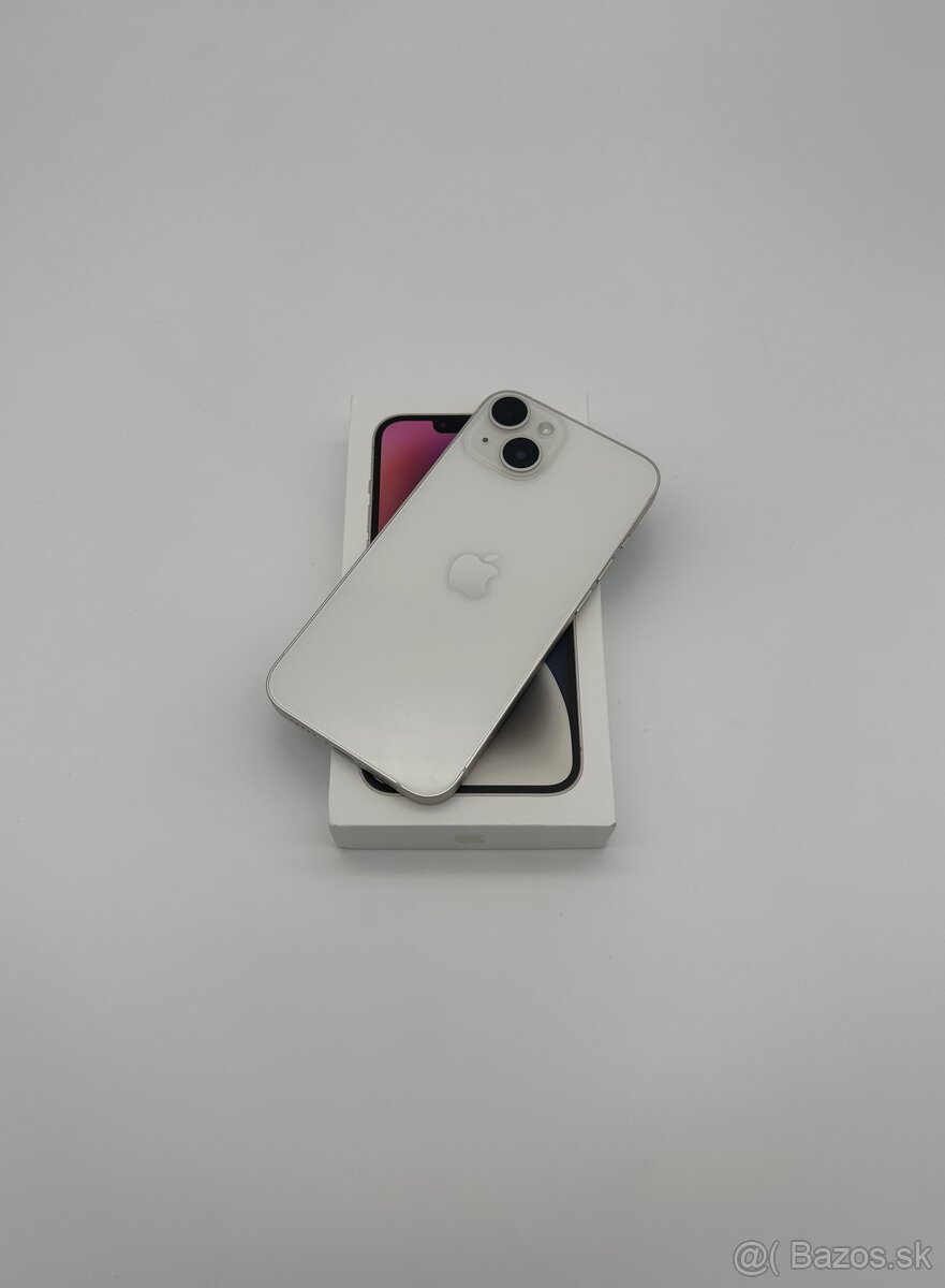 iPhone 14 128GB Starlight KOMPLET (100% Batéria) + DARČEK