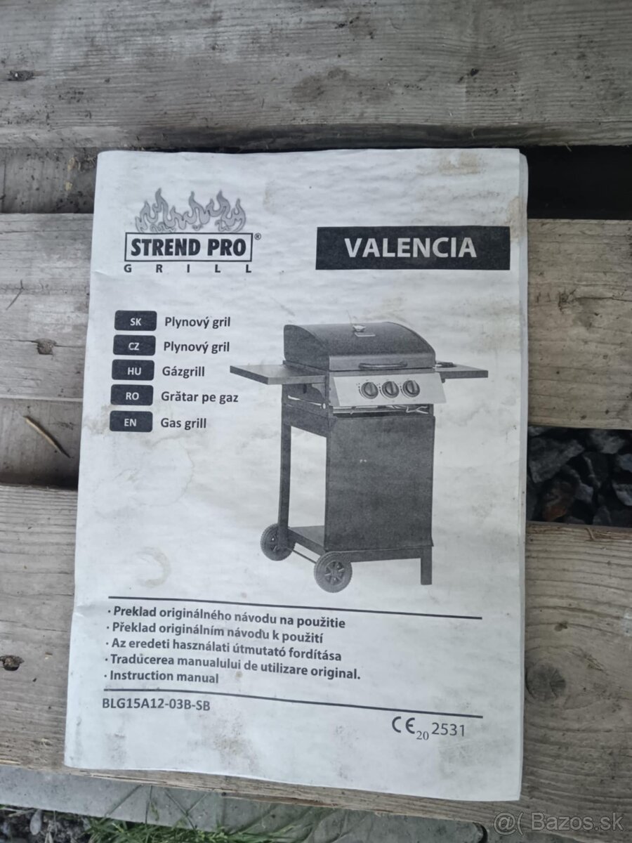 Lacno predám plynový gril Strend Pro Valencia