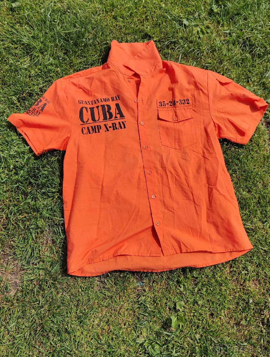 Orig. Väzenská košeľa Cuba Camp X Ray