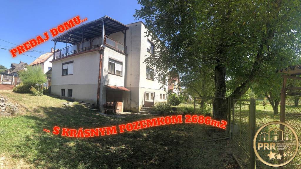 RD s krásnym pozemkom 2686m2 v obci Brezolupy pri BN - NA PR