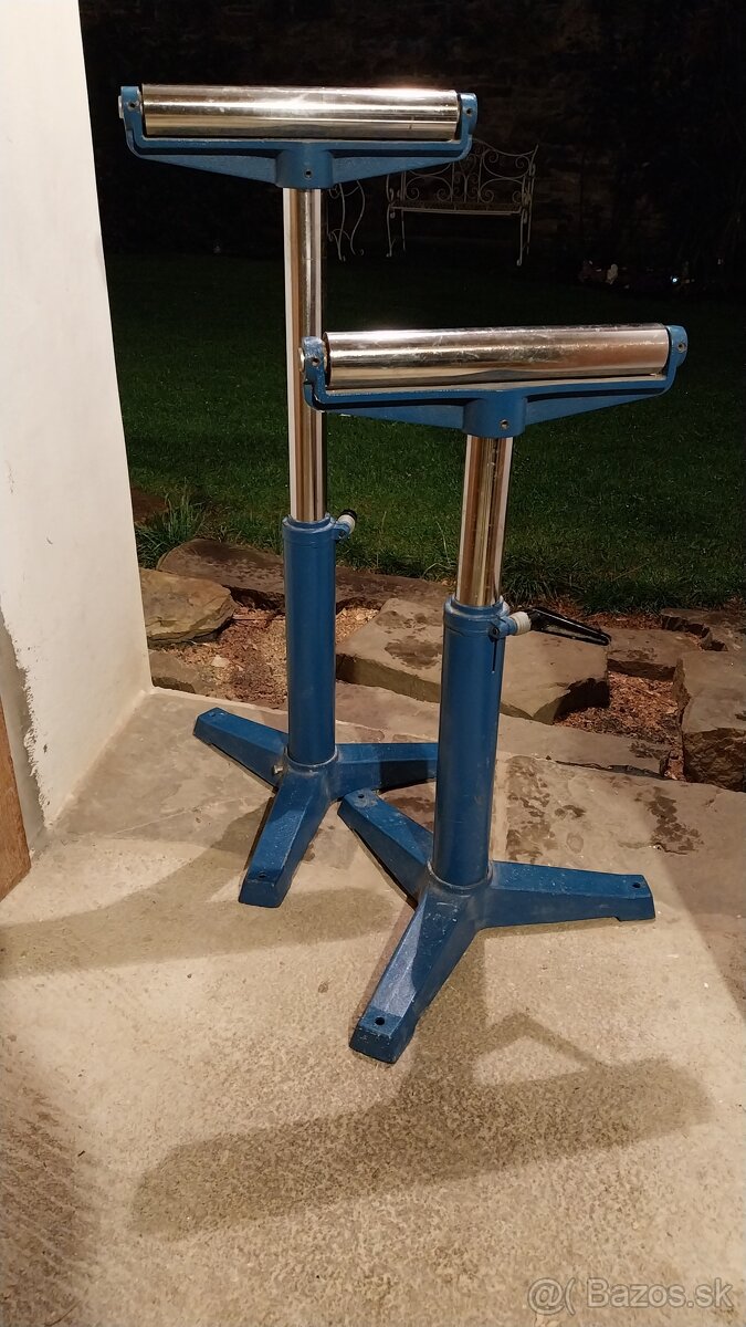 Valčekový stojan na dlhé materiály - rovný typ