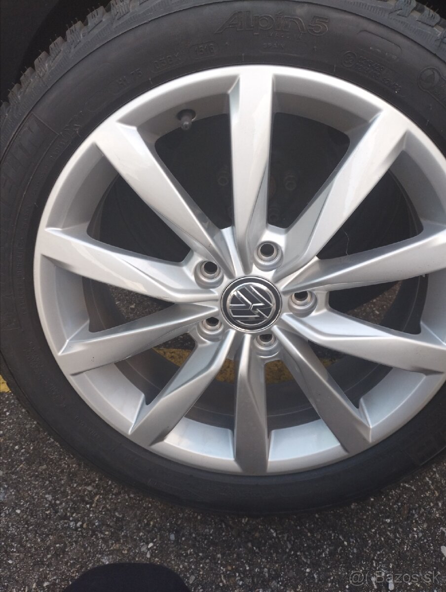 Sada zimné pneumatiky originál Volkswagen 205/50 R17 ET 48