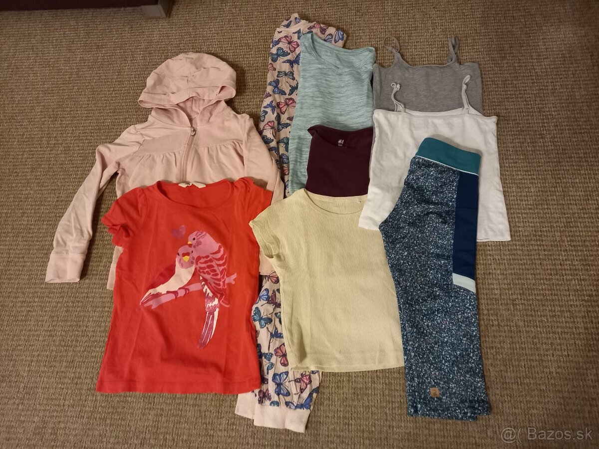 Dievčenské oblečenie veľ. 128 - BALÍK 9 ks