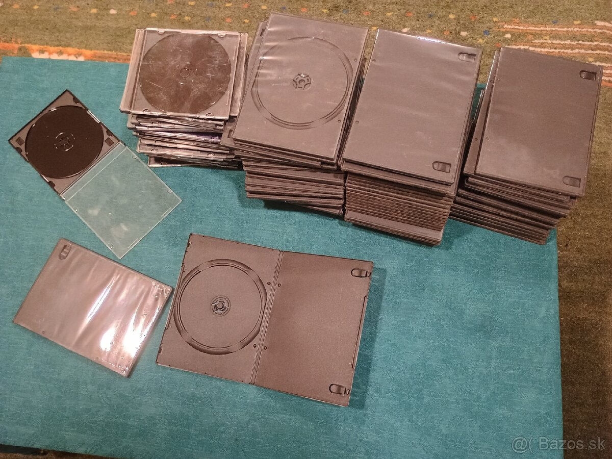 Obaly (boxy, krabičky) na CD, DVD