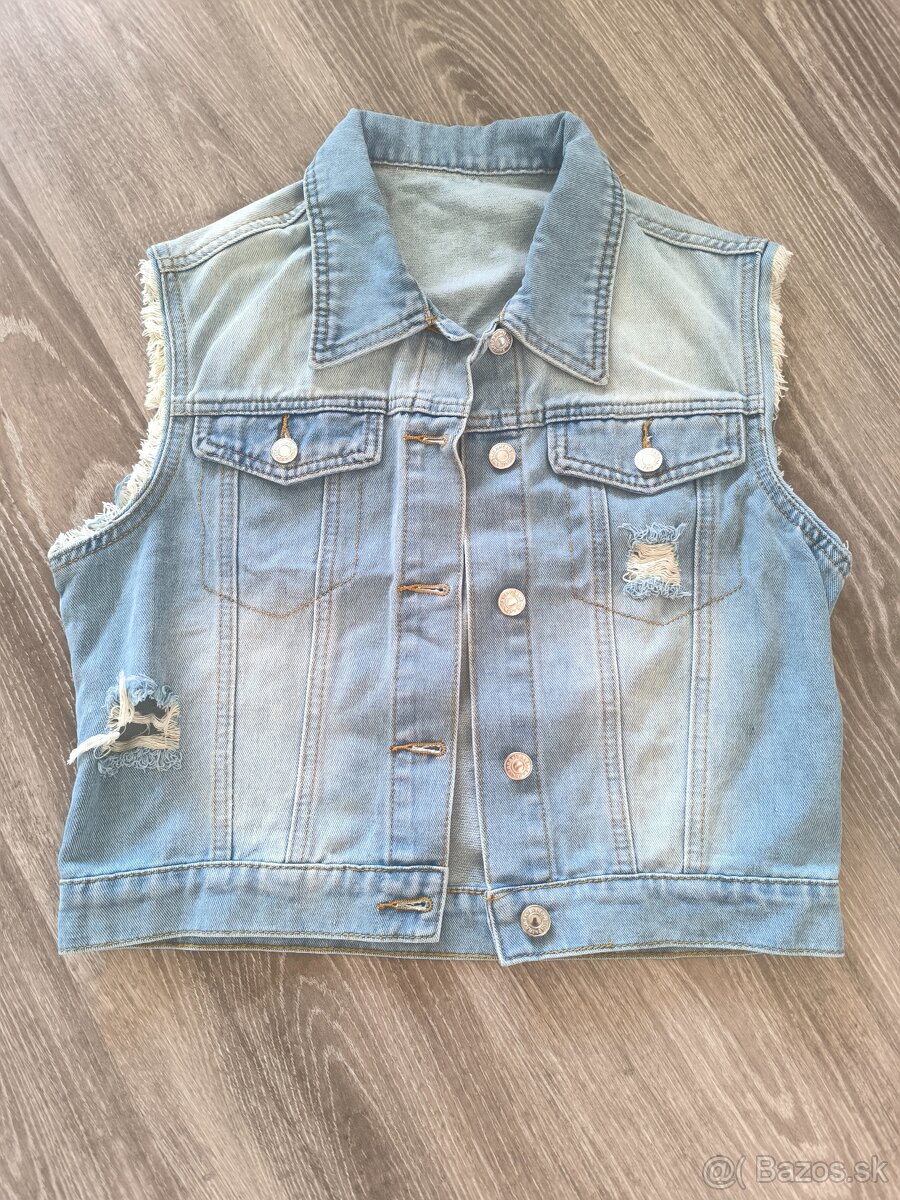 Dámska riflová vesta