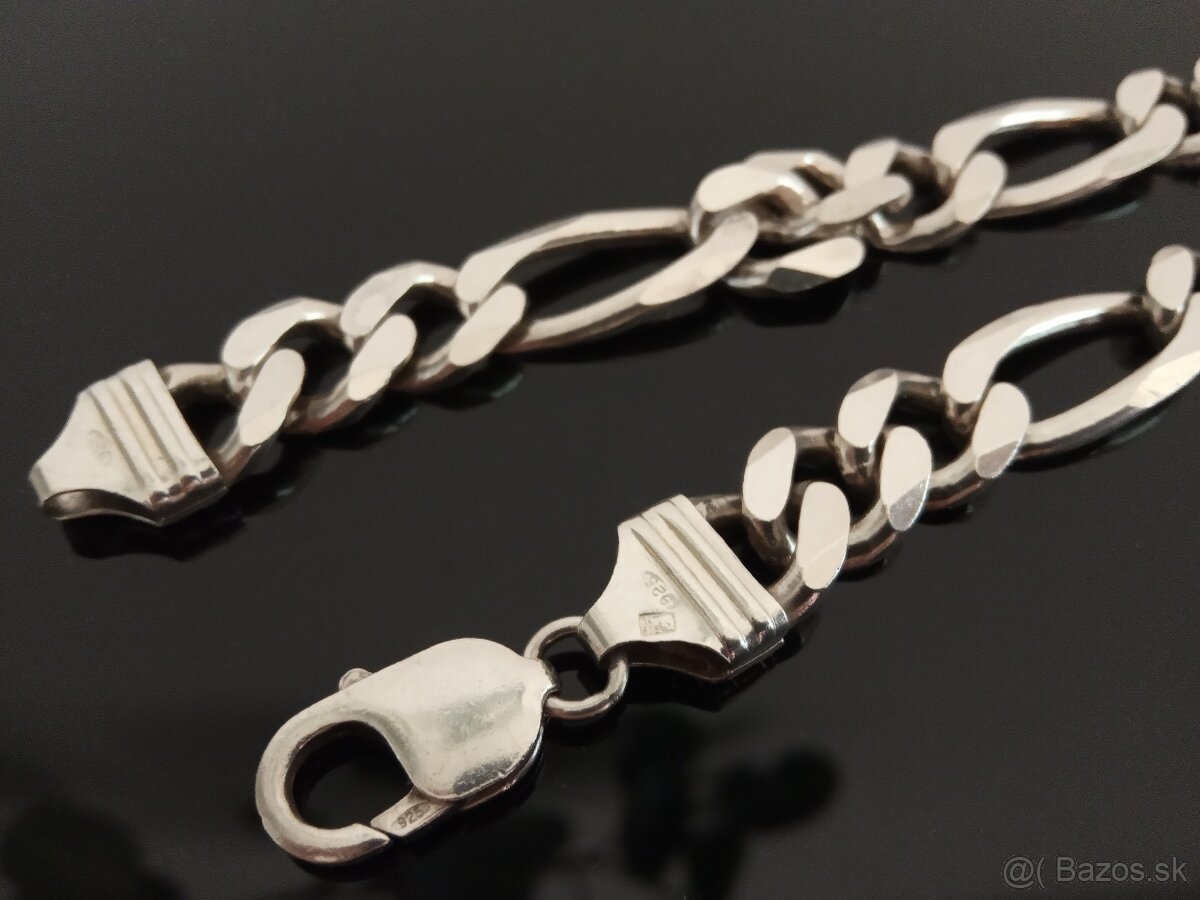 Strieborná retiazka Figaro 92g