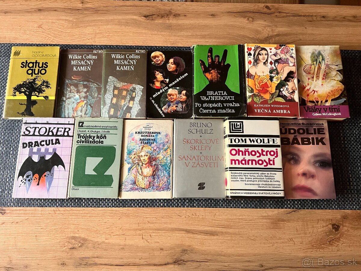 Klasika, romány, detektívky, psychológia, retro edície